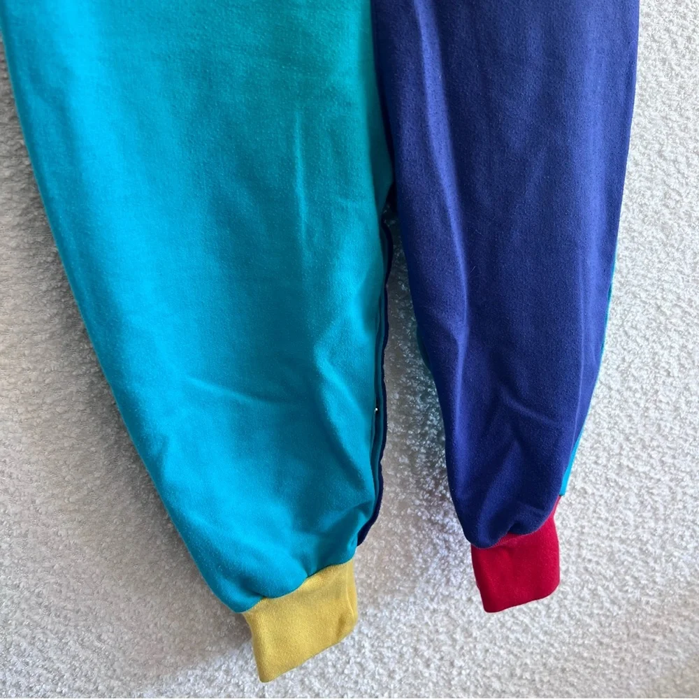 Gymboree Vintage Colorblock 90s Blue One‎ Piece Romper Size 18-24 Months/Small